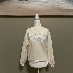 American Eagle sweater with sunflower